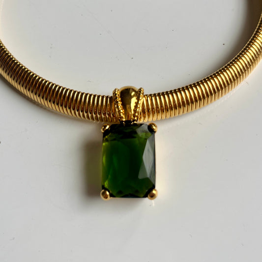 1990s Green Statement Pendant