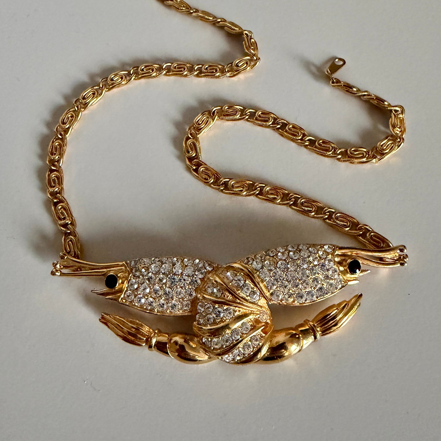 1990s Joan Collins Prawn Necklace