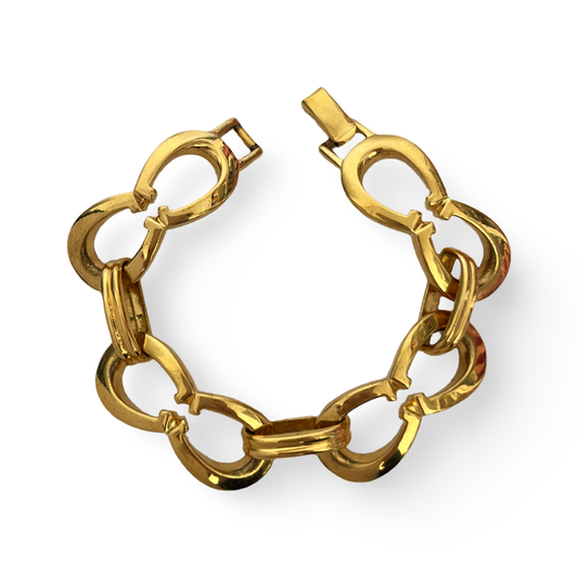 1990s - Cabouchon Horseshoe Bracelet