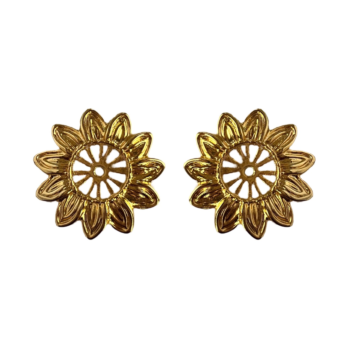 1990s Large 8 in 1 Flower Earrings - Post