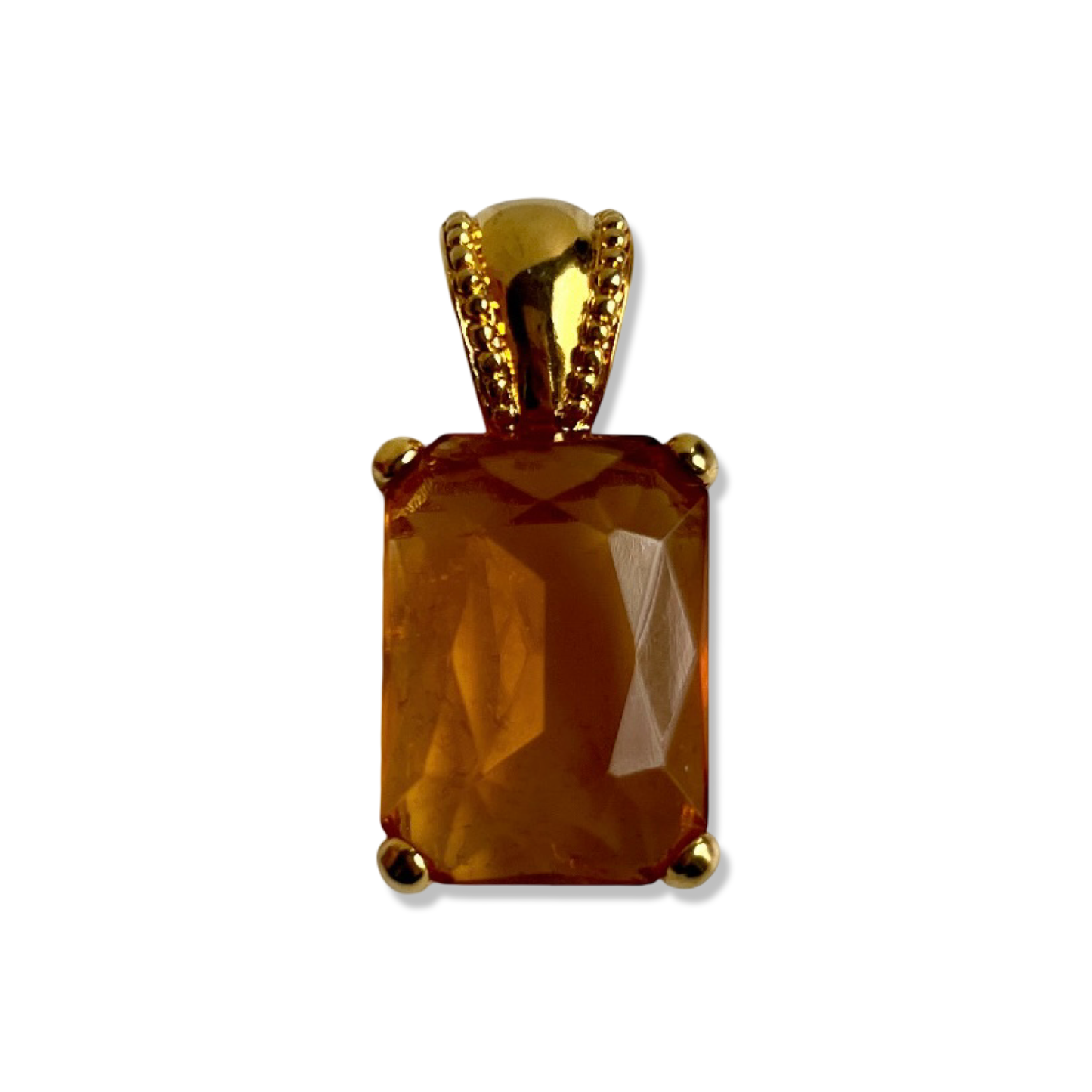 1990s Amber Statement Pendant