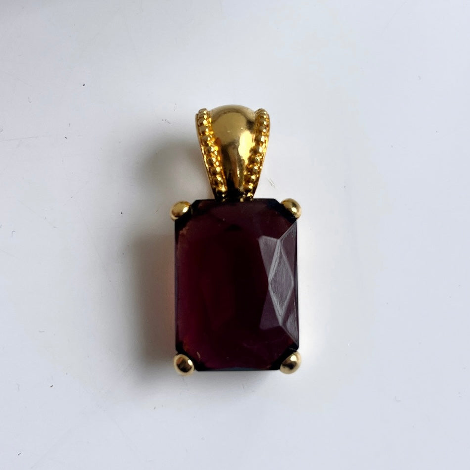1990s Amethyst Statement Pendant