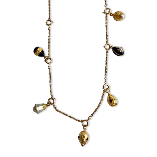 1990s Interchangeable Egg Necklace - Joan Rivers