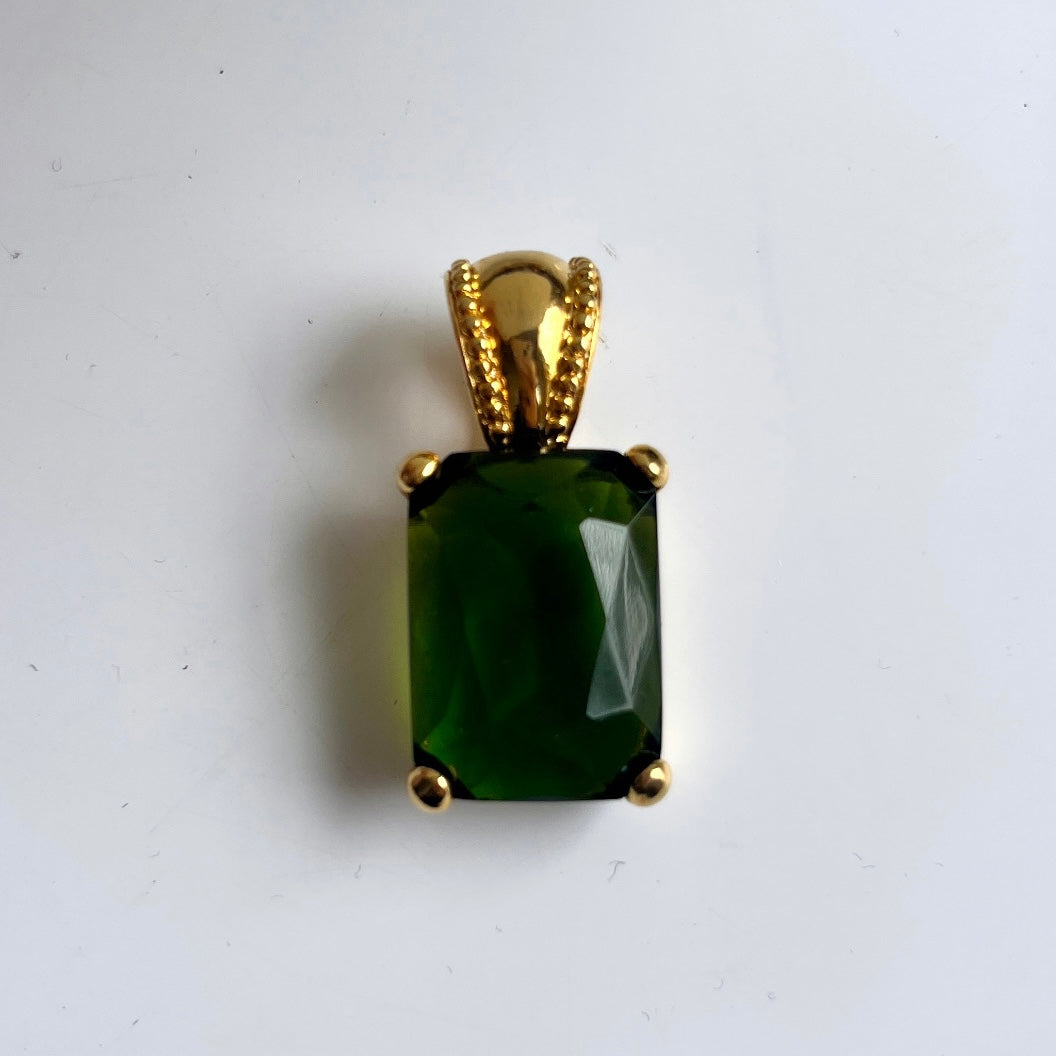 1990s Green Statement Pendant