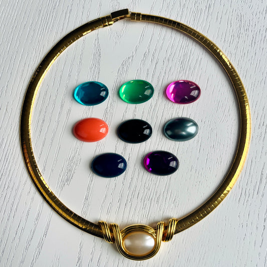 1990s Omega Interchangeable Collar Necklace - Joan Rivers