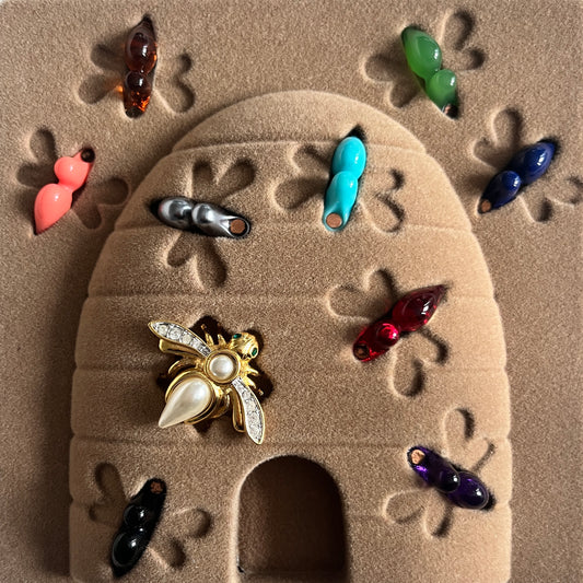 1990s Joan Rivers Interchangeable Bee Brooch