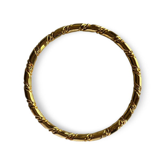 1990s Monet Gold Plated Bangle / Bracelet