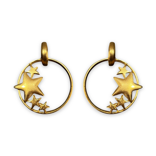 1990s Star Cluster Earrings - Post
