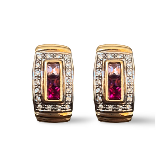 1980s Ciro Swarovski Earrings - Clip On