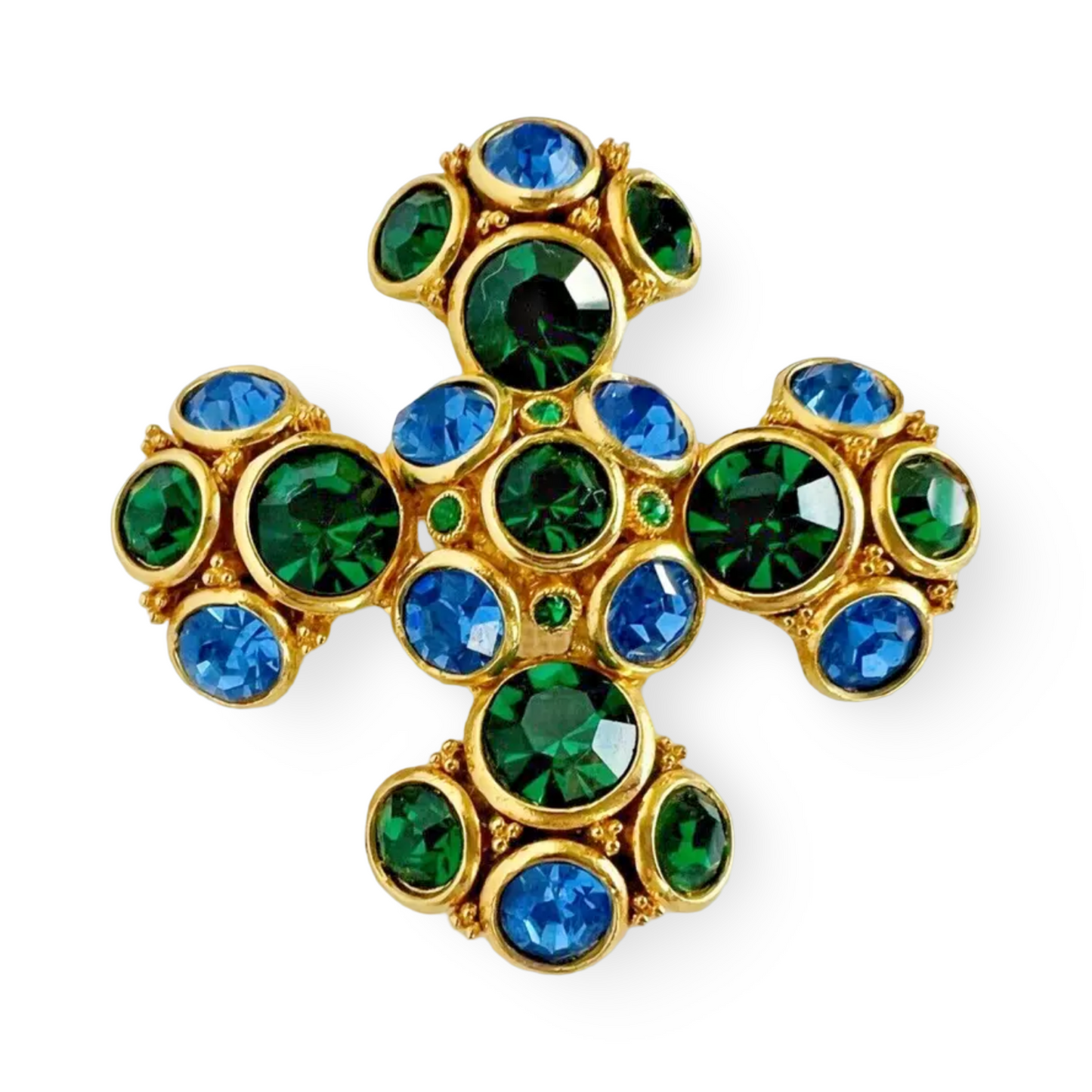 1990s Maltese Cross Brooch
