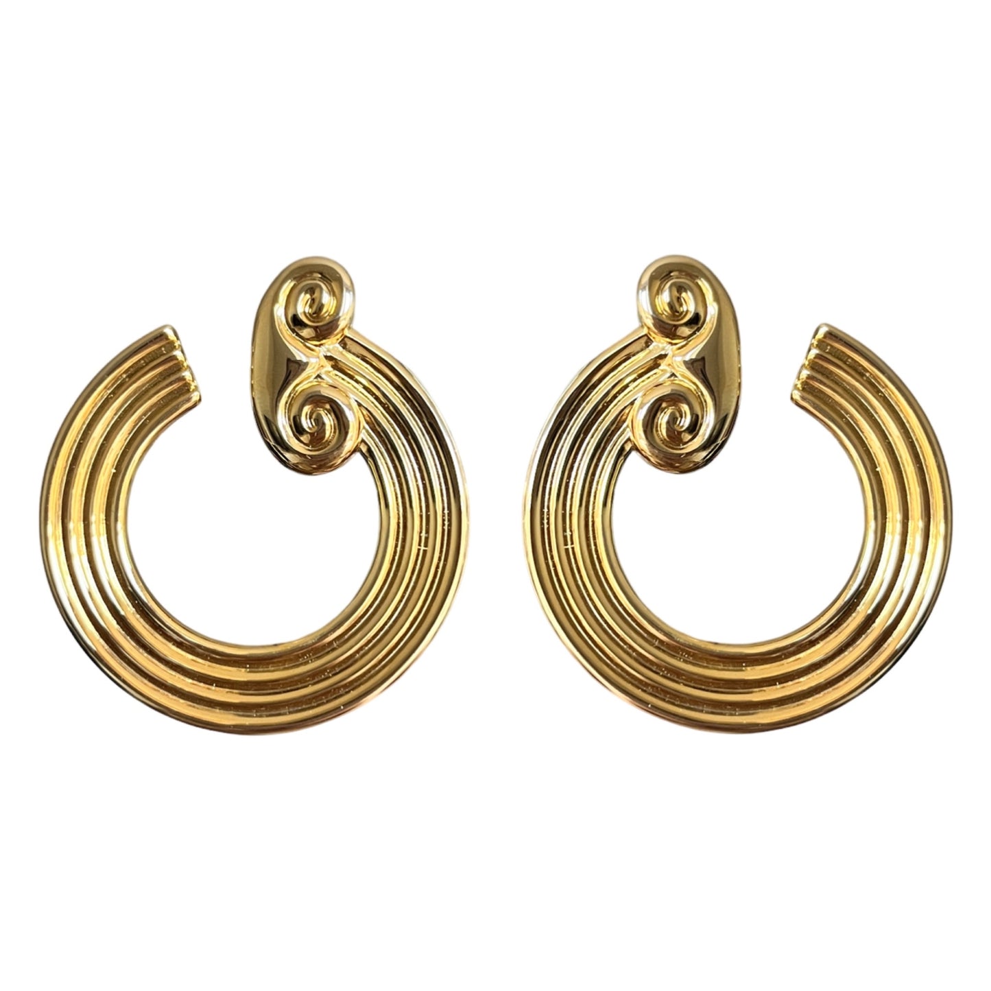 1990s Park Lane Greek Column Earrings - Clip On