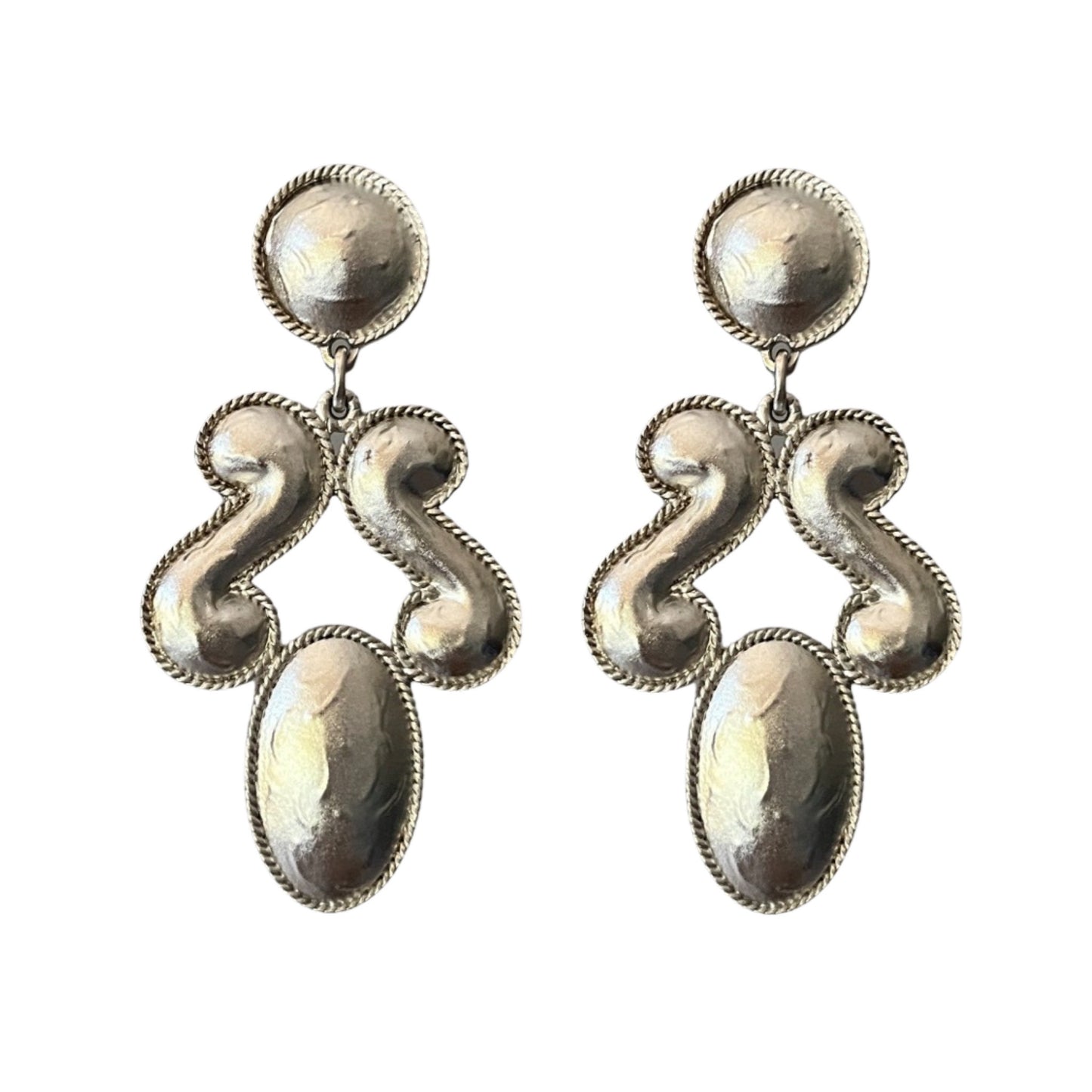 1990s Huge Etruscan Sphinx Earrings - Post