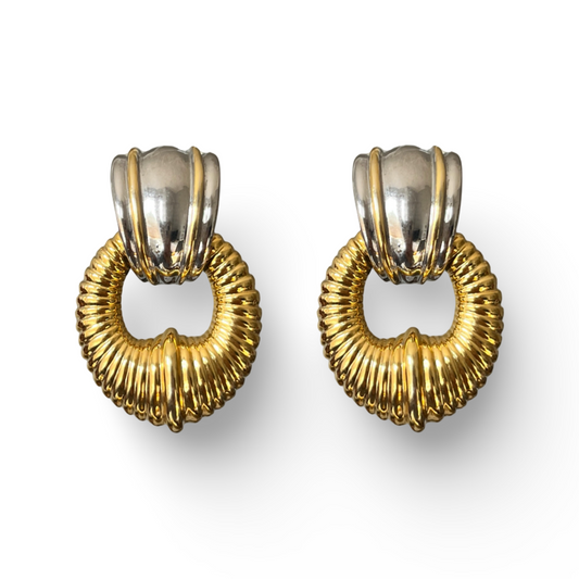 1990s Cabouchon Swing Earrings - Post