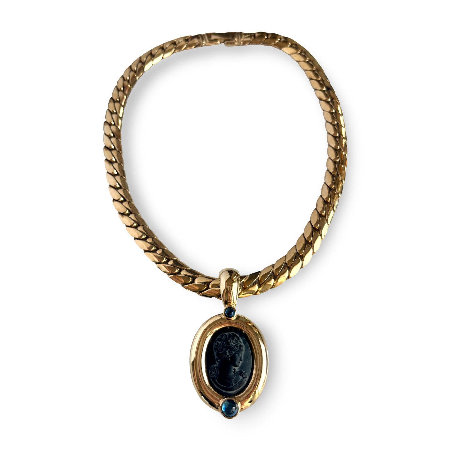 1980s Statement Cameo Necklace