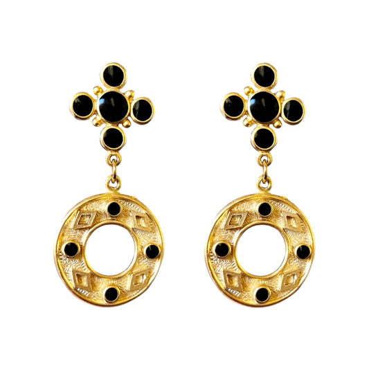 1990s Vintage Cross Earrings - Post