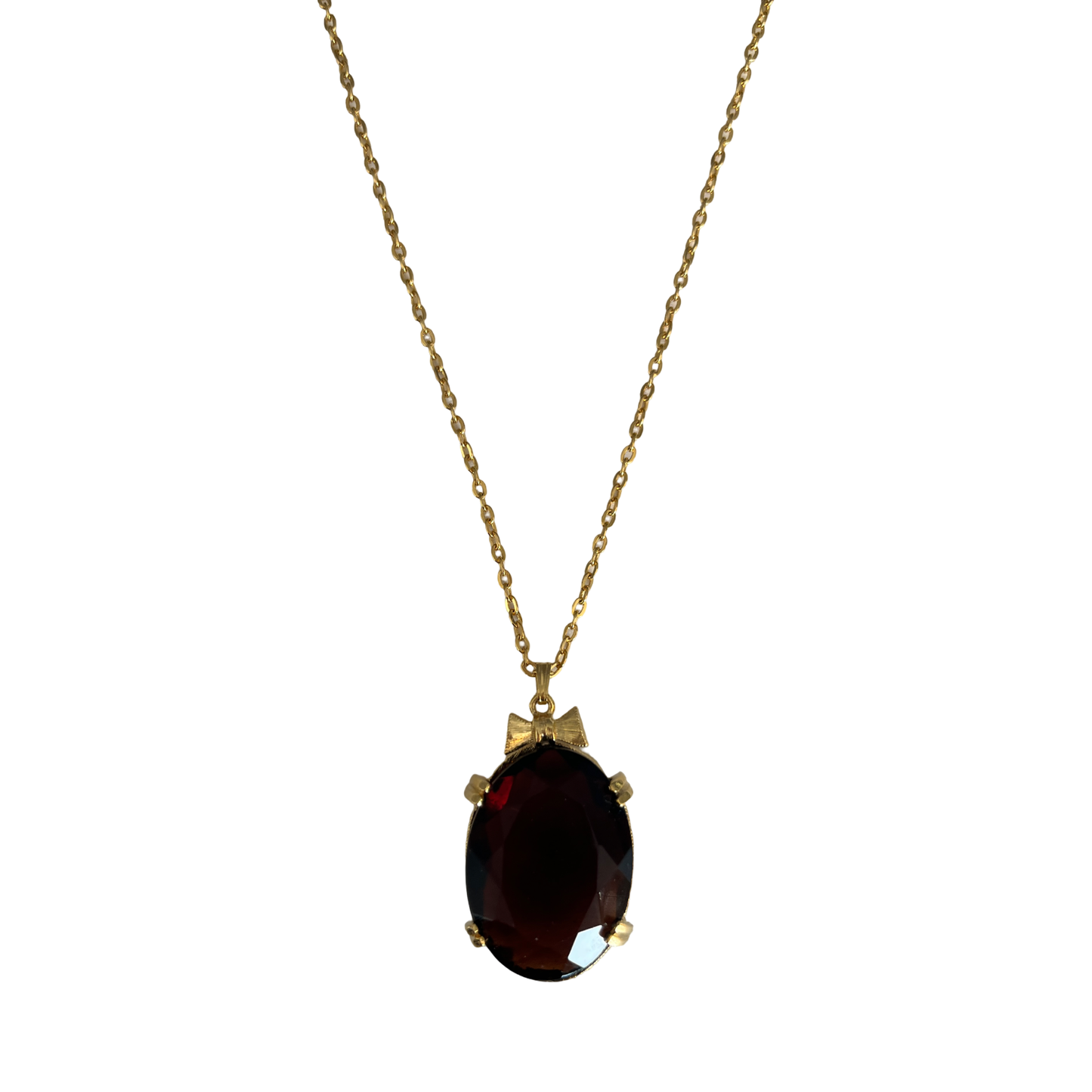 1990s Swarovski Bow Necklace