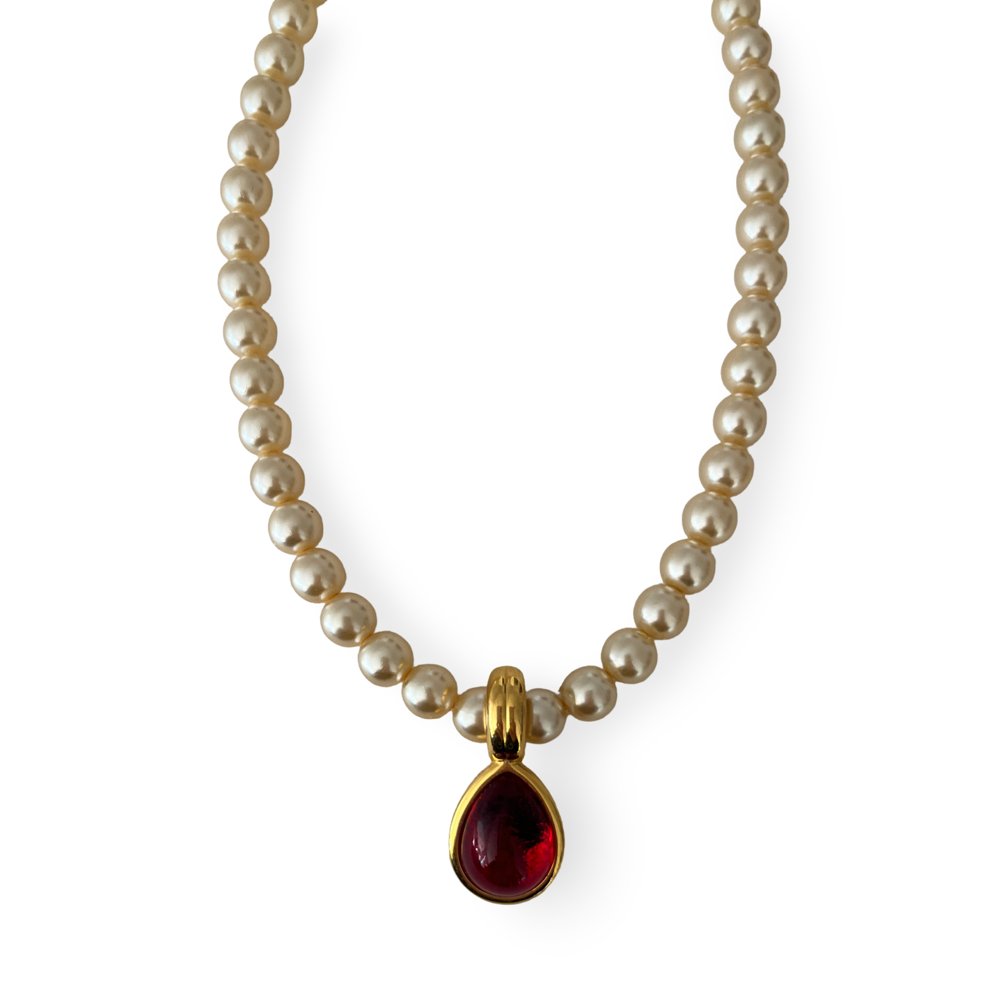 1980s Drop Pearl Necklace