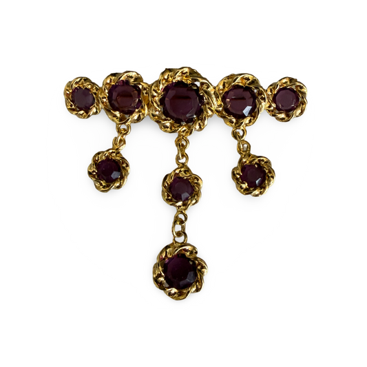 1990s Swarovski Bar Brooch