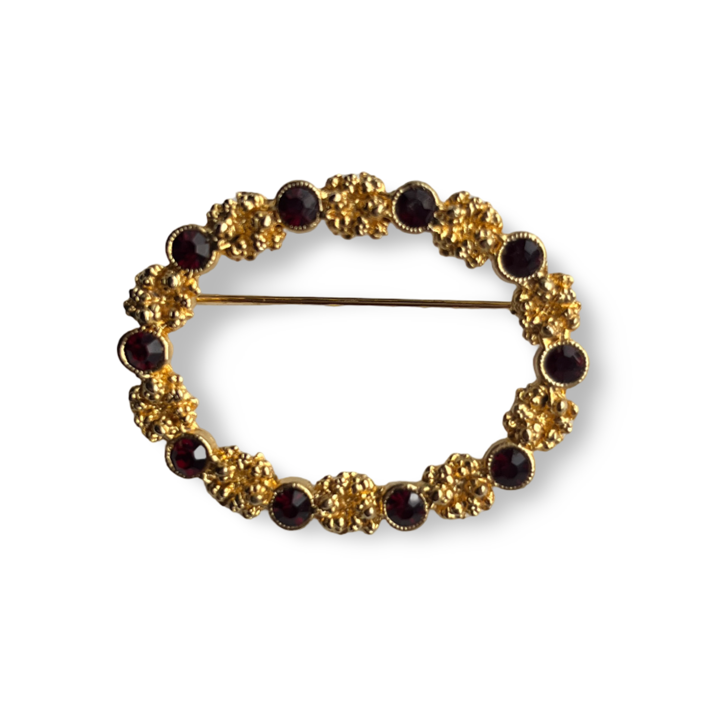 1970s Garnet Brooch