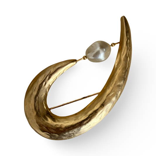 1990s Large Abstract Brooch